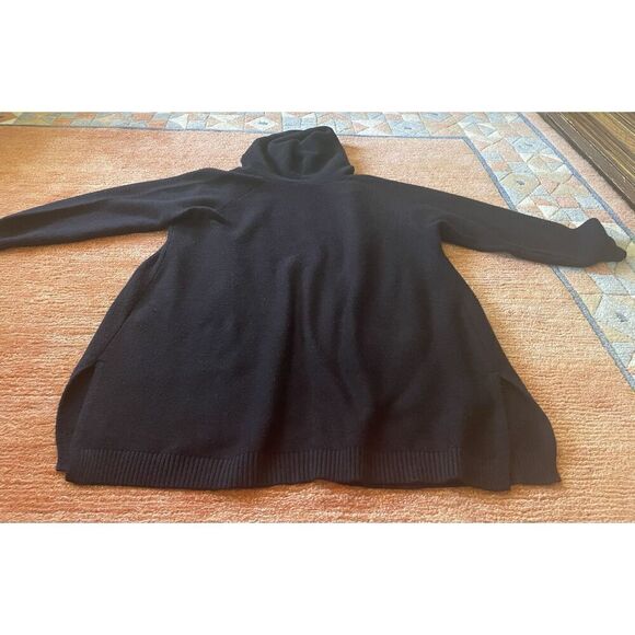 Workshop Republic Women’s  Black Open Front Hoodie Soft  2 Pockets Cardigan 1X - Picture 9 of 9